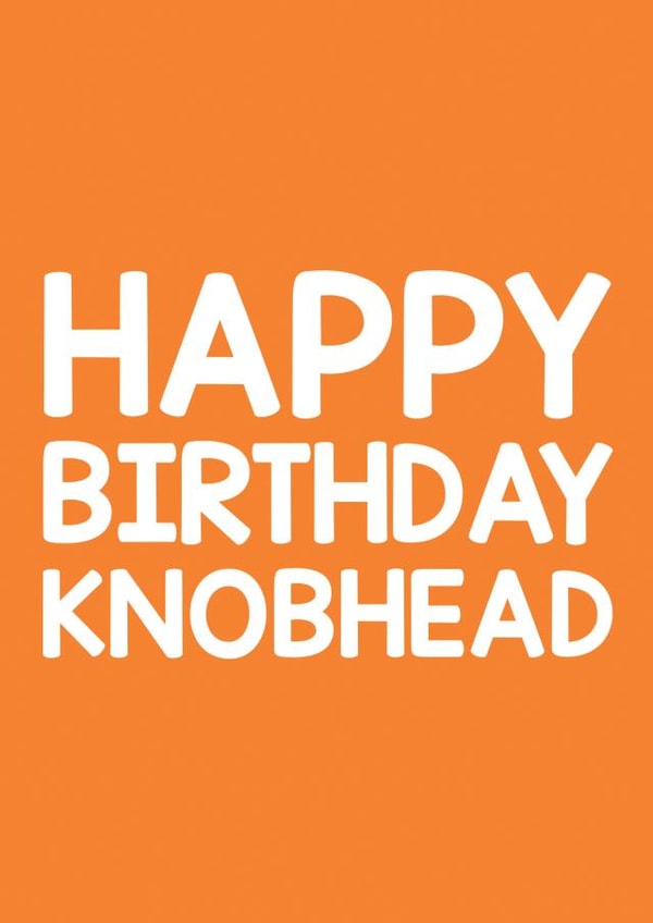 Birthday nobhead Birthday Card 8512 created by Thirty Mussels