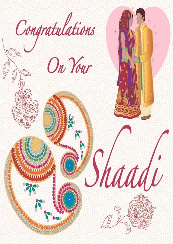 Shaadi WeedingCard Card 31299 created by Personalised Celebrations