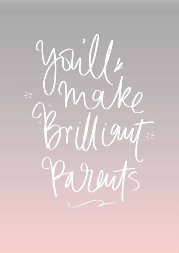 New parent Pregnancy Card 8856 created by Pearl of a Girl