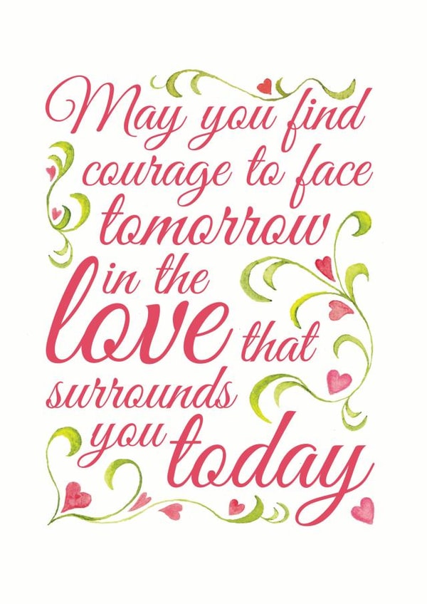 sympathy bereavement Thinking of you Card 8869 created by Duckduckle Design