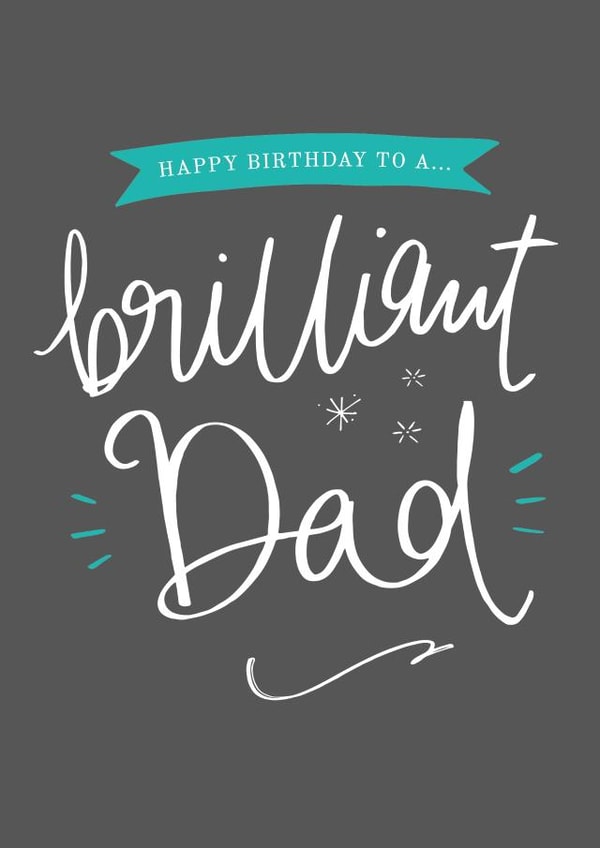brilliant dad Birthday Card 8862 created by Pearl of a Girl