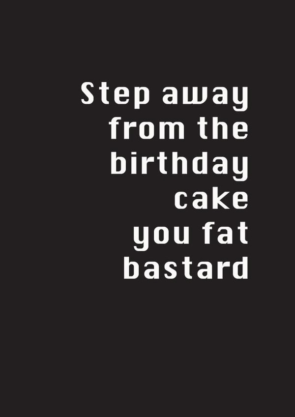 birthday cake Birthday Card 7425 created by Potty Mouth