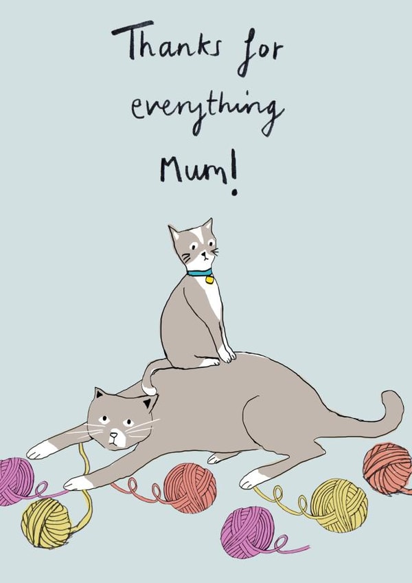 wool ball Mothers Day Card 25078 created by Just like Sophie