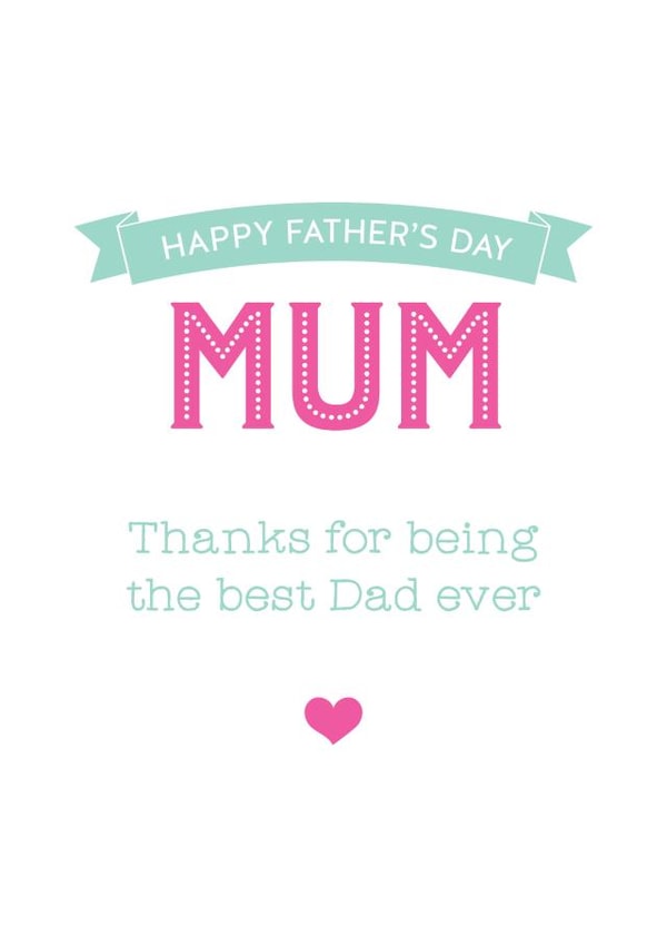 mother Female Father's Day Card 5084 created by Silly Prints