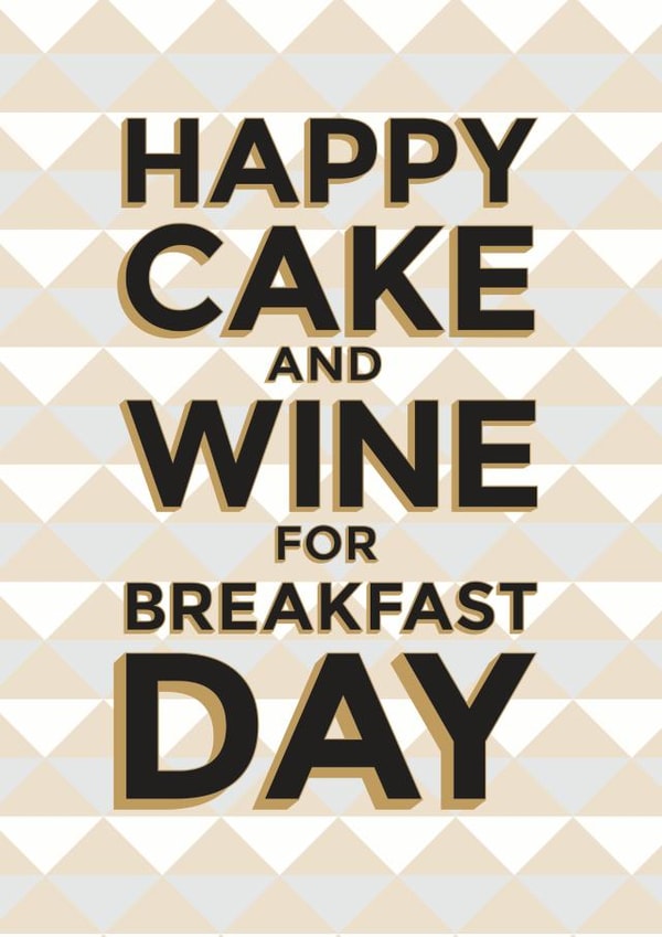 wine cake Birthday Card 31641 created by Lovely Cuppa