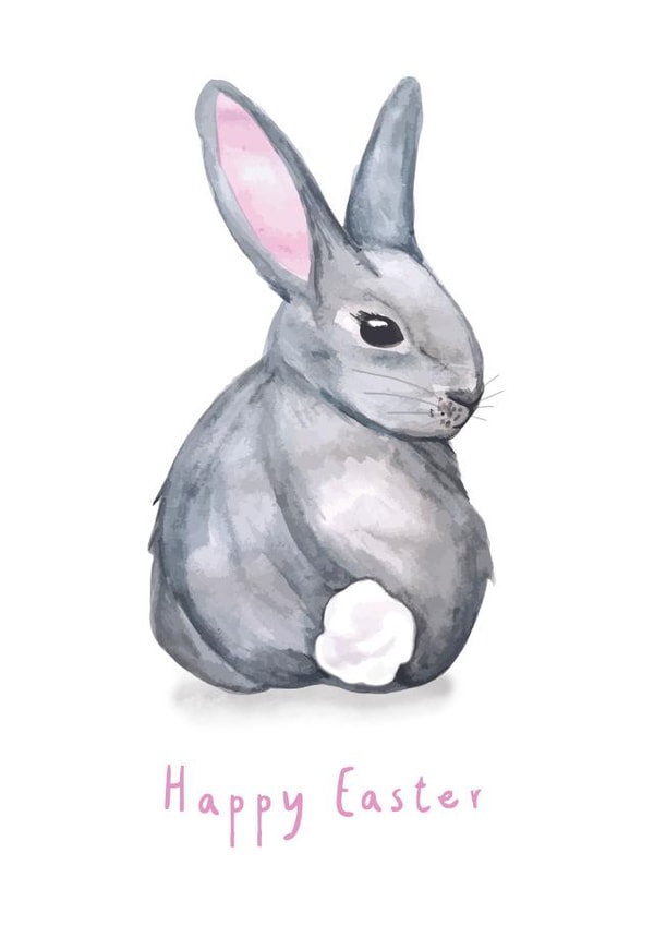 easter bunny Easter Card 1096 created by Kristy le Voy