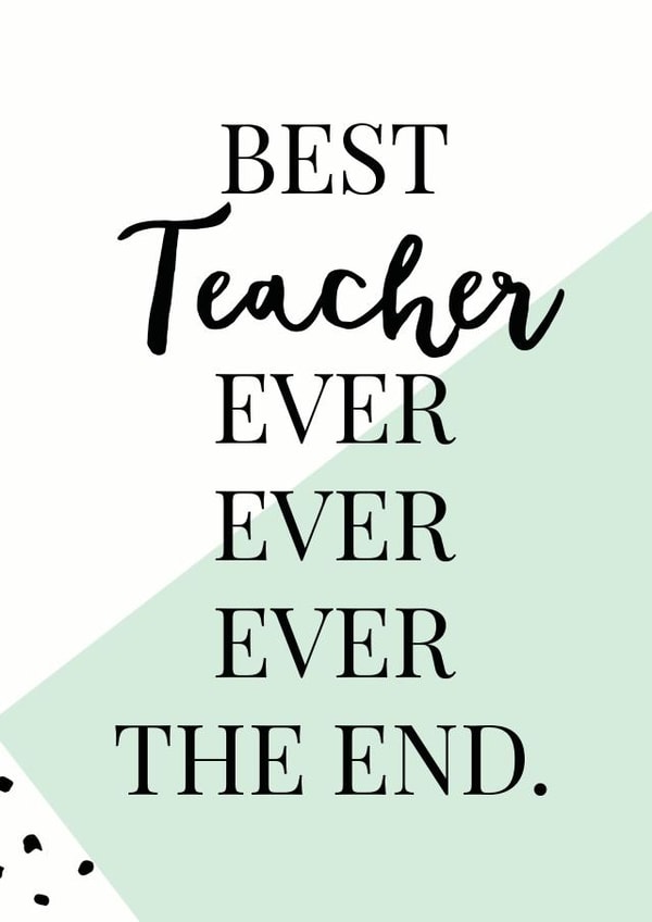 best teacher Thank You Card 9016 created by Oh So Serendipity
