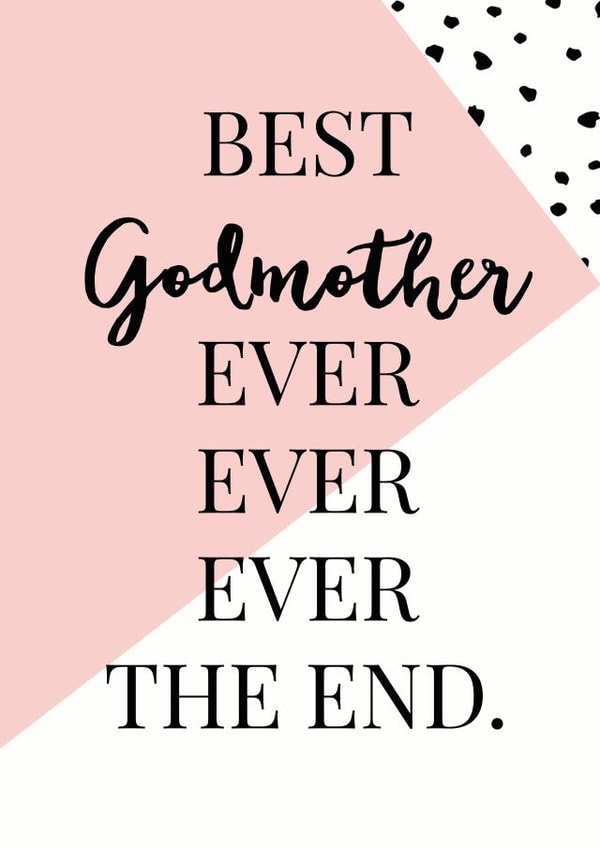 Best Godmother ever card created by Oh So Serendipity