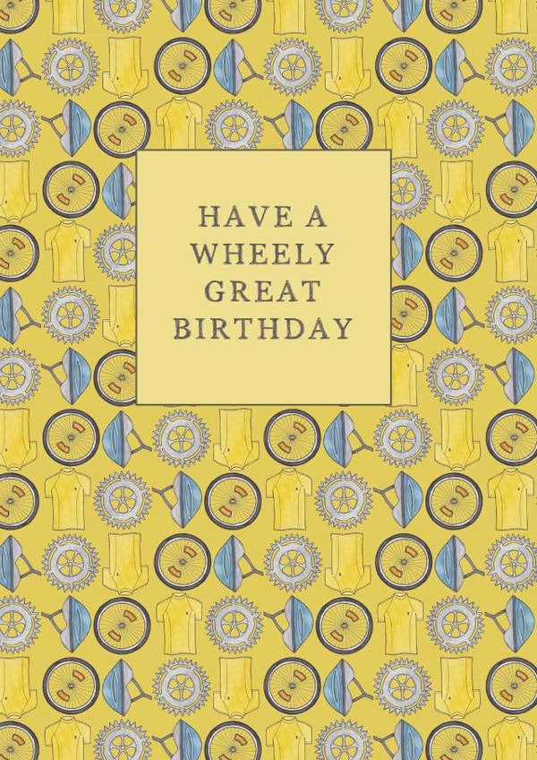 Funny Cycling Birthday Card created by Becka Griffin