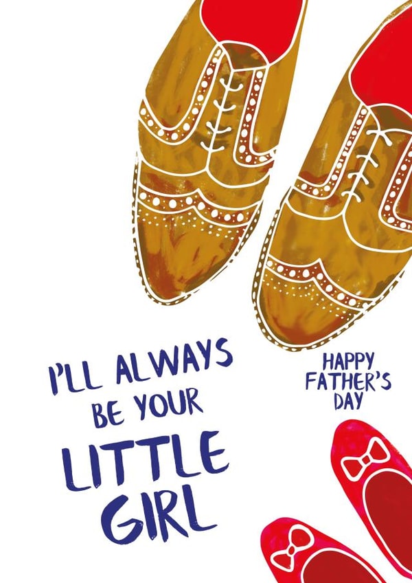 little girl Father's Day Card 3400 created by Ivorymint cards