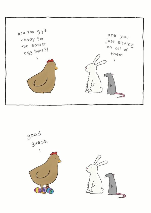 easter hen Easter Card 6556 created by Redback Cards