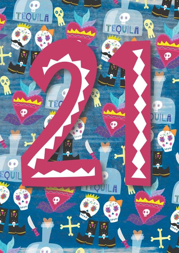 21 21st Birthday Card 30284 created by Double Thumbs Up!