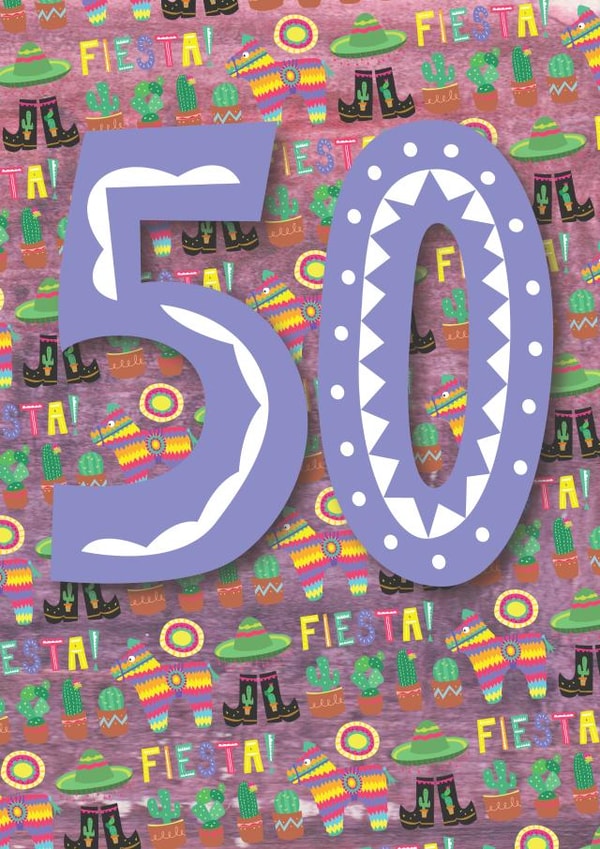 50 50th Birthday Card 7992 created by Double Thumbs Up!