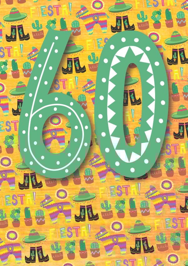 60 60th Birthday Card 7993 created by Double Thumbs Up!