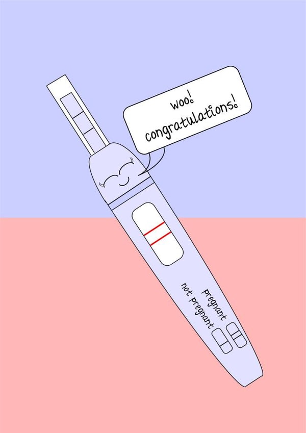 expecting funny Pregnancy Card 9240 created by Hannah-Leigh Cards