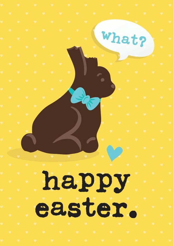 bunny rabbit Easter Card 5943 created by Mrs Best Paper Co.