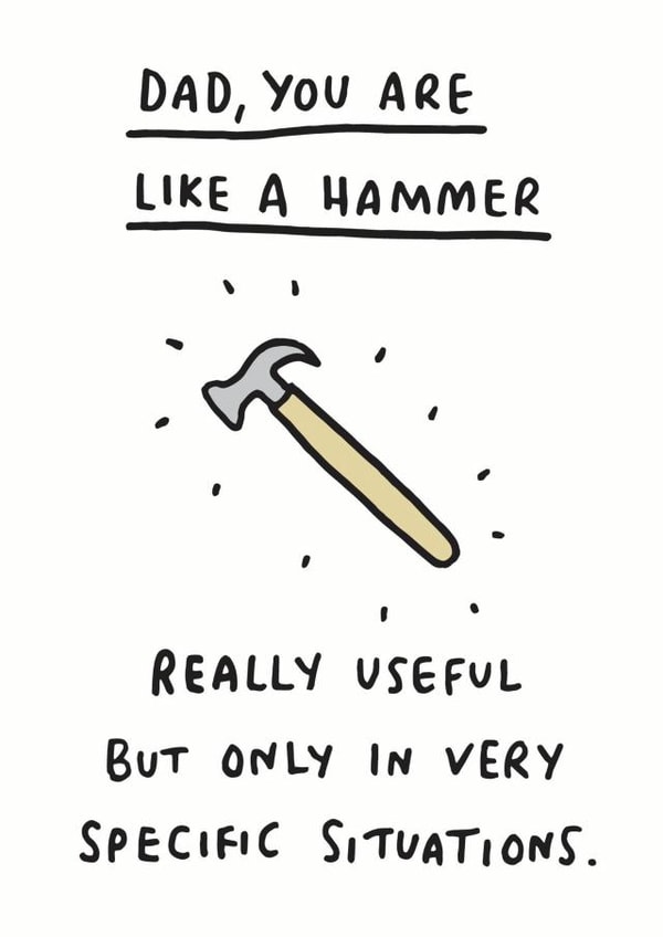 Like a hammer Father's Day card created by Veronica Dearly