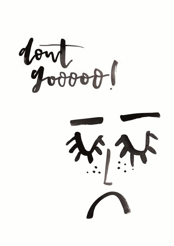 don't go Male Leaving Card 4452 created by Bee Davies