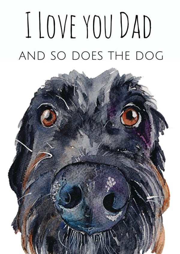 dad love Father's Day Card 1583 created by Jo Scott Art