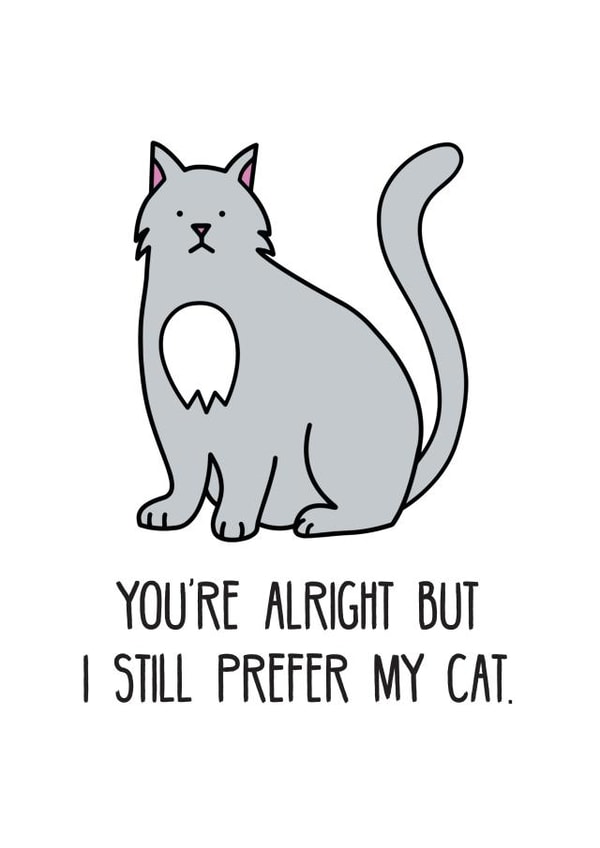 cat love Anniversary Card 31794 created by Peabody Studio