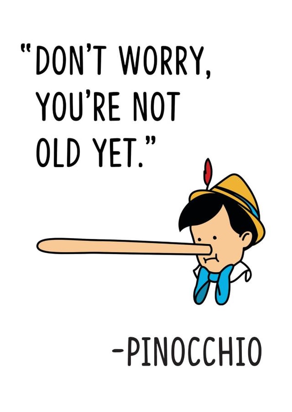 Pinocchio themed card created by Peabody Studio