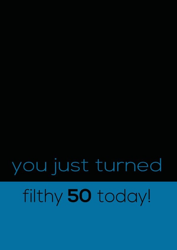 50 Male Birthday Card 30811 created by Rabal