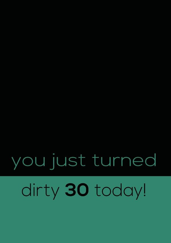 30 Male Birthday Card 30813 created by Rabal