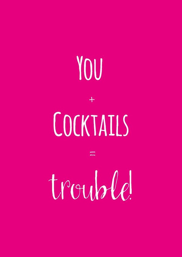 friend cocktails Birthday Card 26862 created by Caryl Halstead