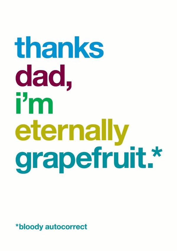 dad thanks Father's Day Card 9419 created by Wordplay Design