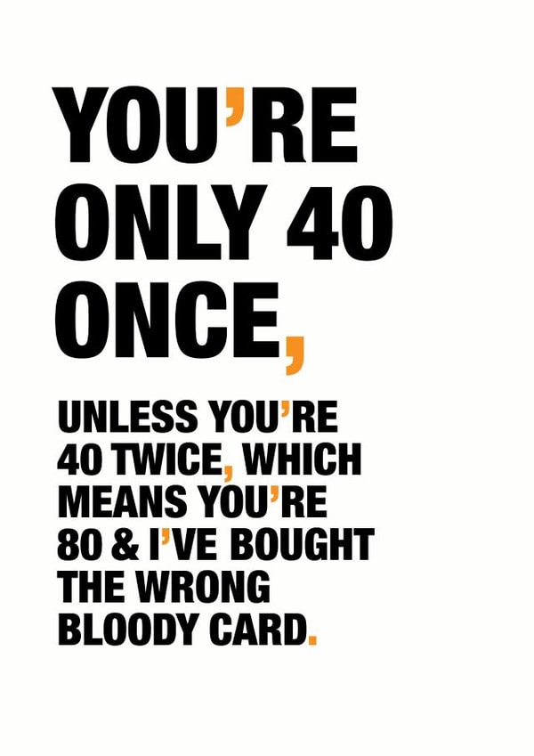 funny sarcastic Birthday Card 9421 created by Wordplay Design