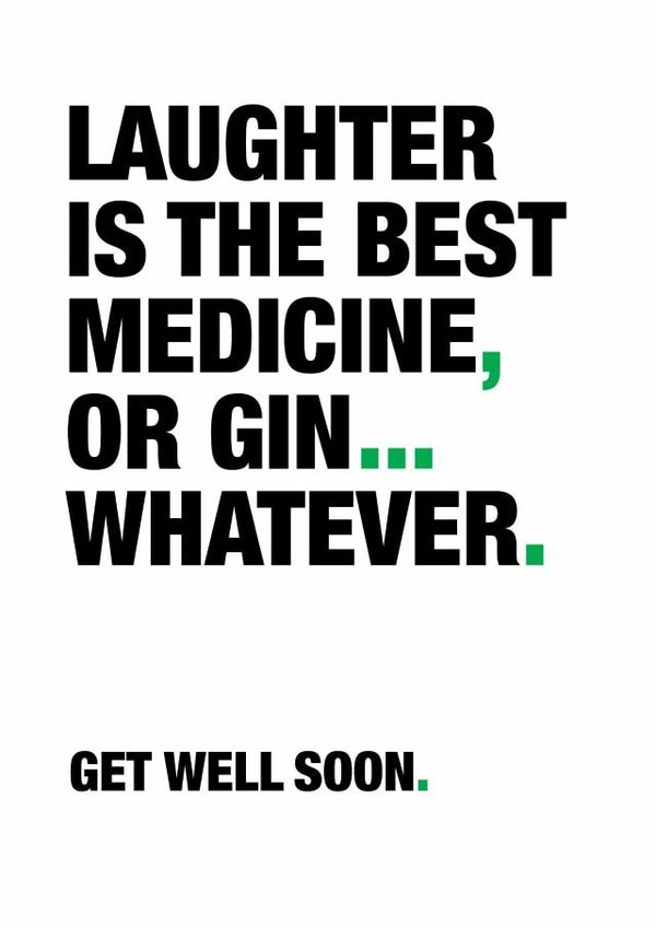 illness sick Get Well Card 9426 created by Wordplay Design