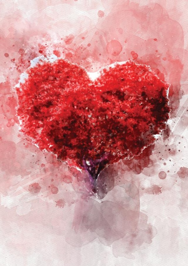 Pretty Heart Anniversary Card / Valentines Day Card created by Troy Pickering