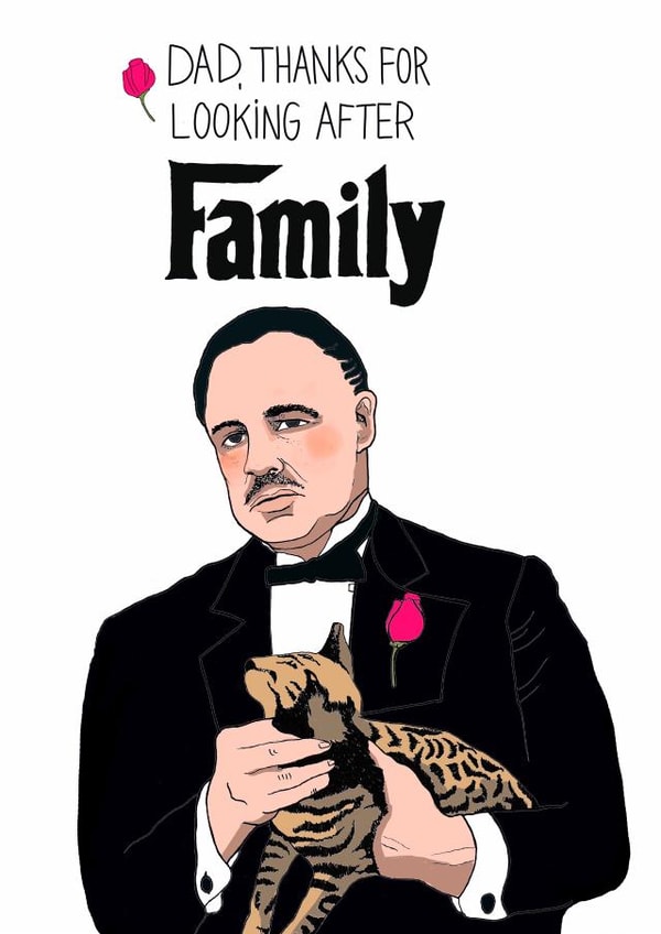 movie film Father's Day Card 3312 created by Kasia Cards