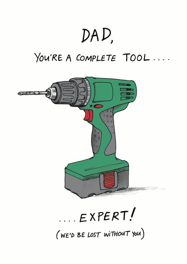 Complete tool Father's Day card created by Cardinky