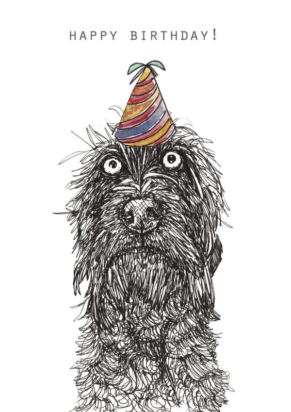 pointer dog Birthday Card 9205 created by Harriet Lowther