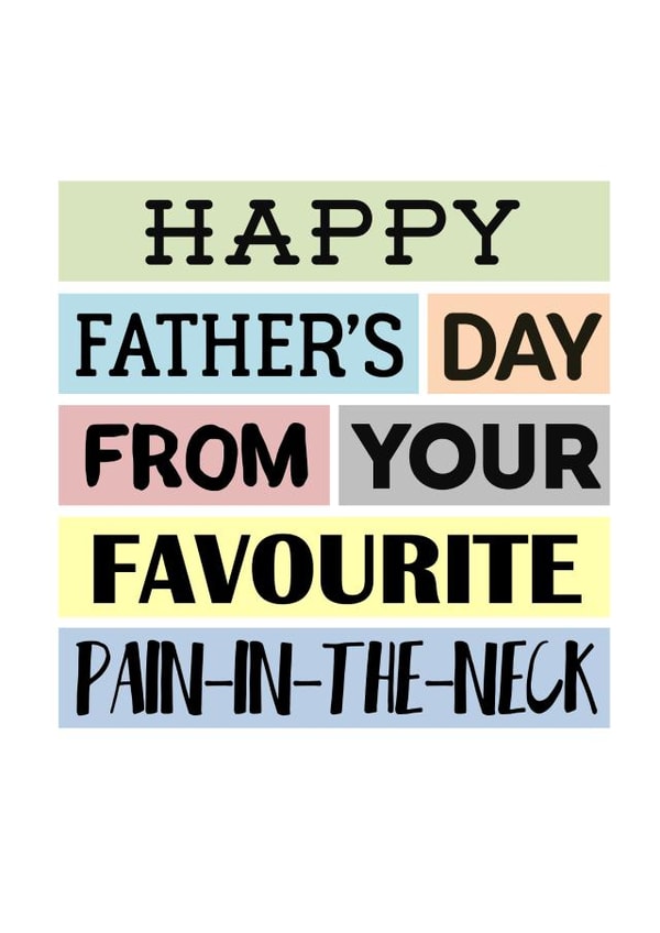 Funny Father's Day Card For Dad - Cheeky Unique Father's Day Card created by SixElevenCreations