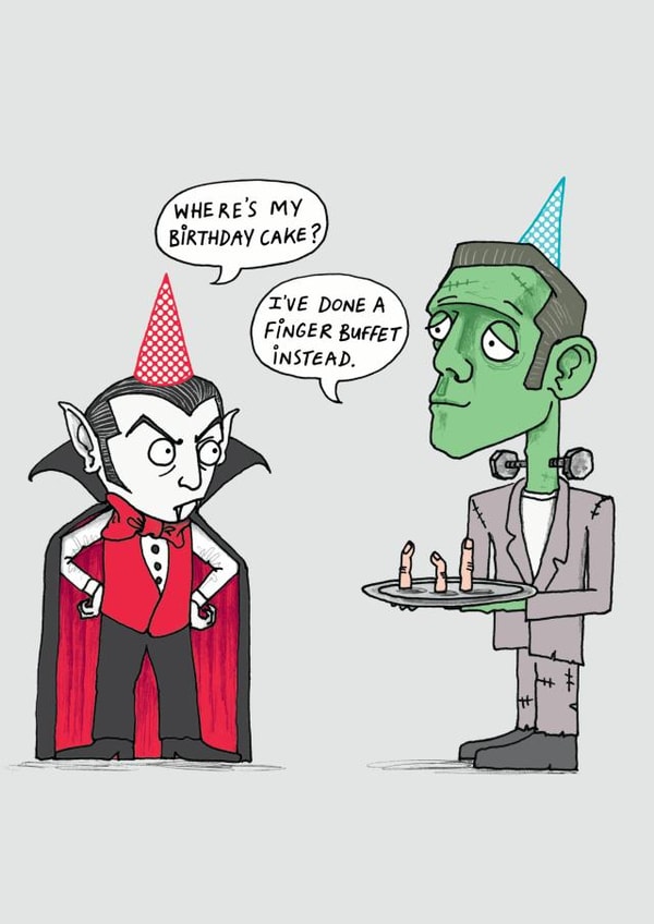 cartoon humour Birthday Card 9511 created by Cardinky