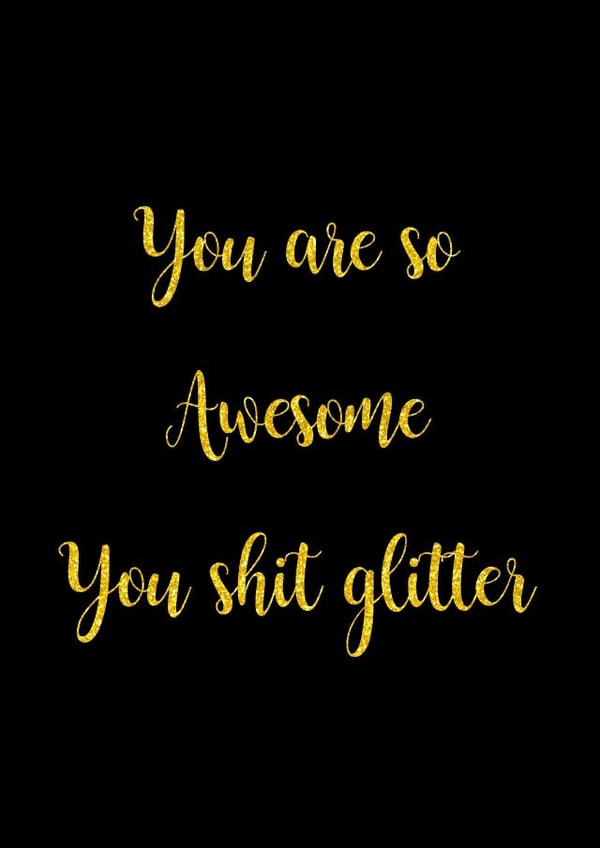 shit happy Humour Card 9586 created by Dirty Designs