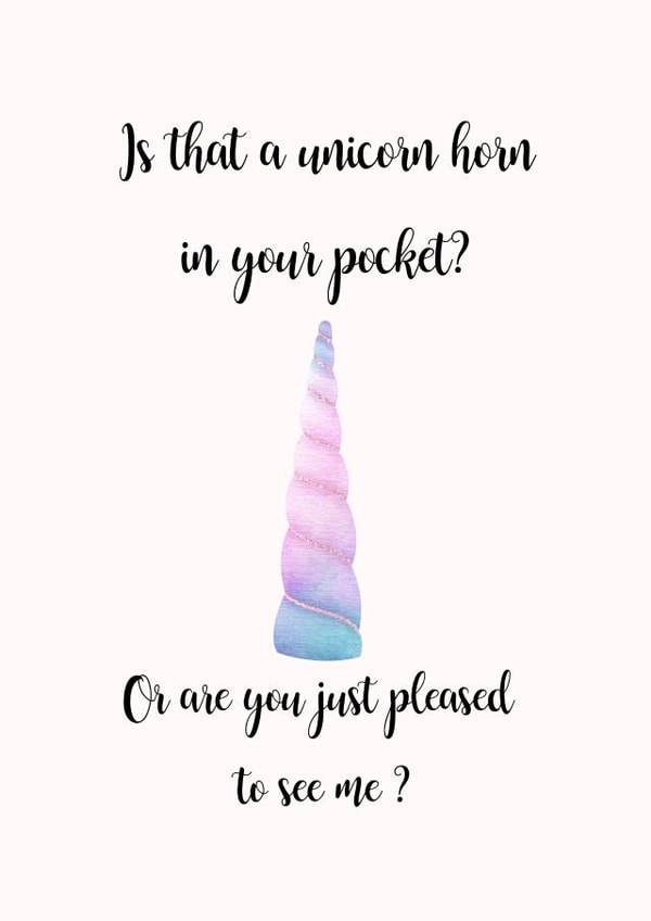 unicorn horn Anniversary Card 32010 created by Dirty Designs