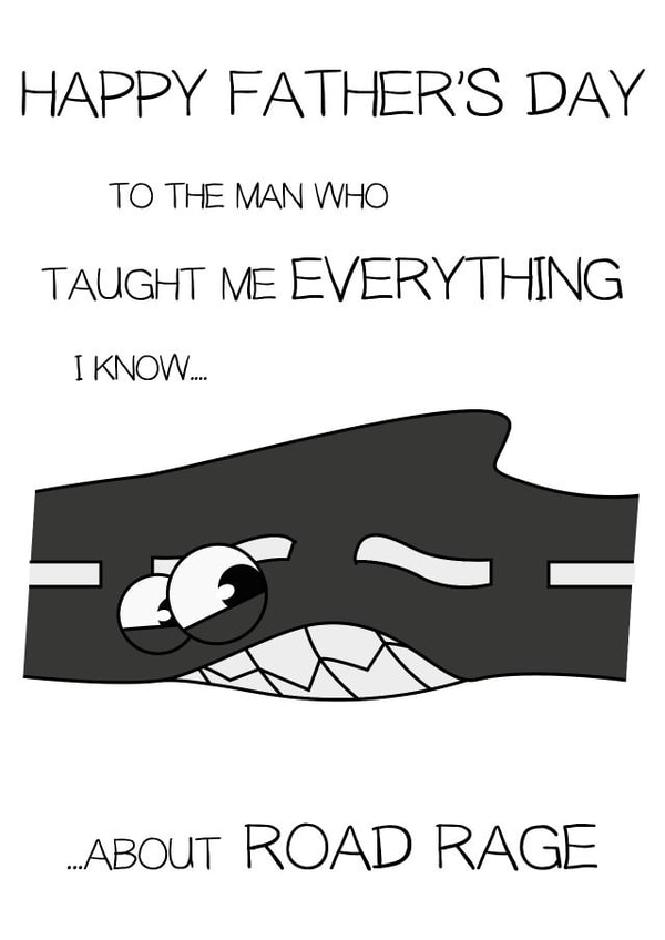 fathers road Father's Day Card 27463 created by CushoPeas