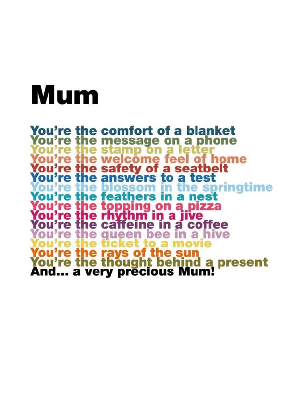 mum thanks Mothers Day Card 8662 created by Joanna Miller