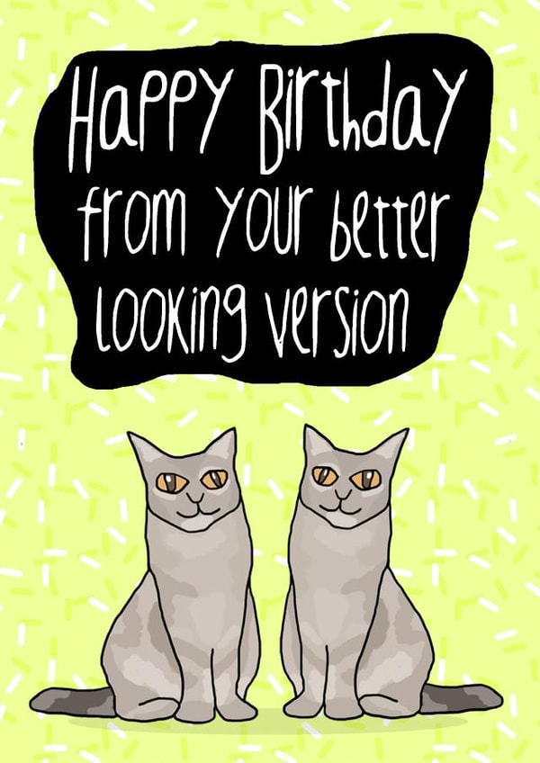 TWIN YELLOW Birthday Card 9627 created by Koro Cinco