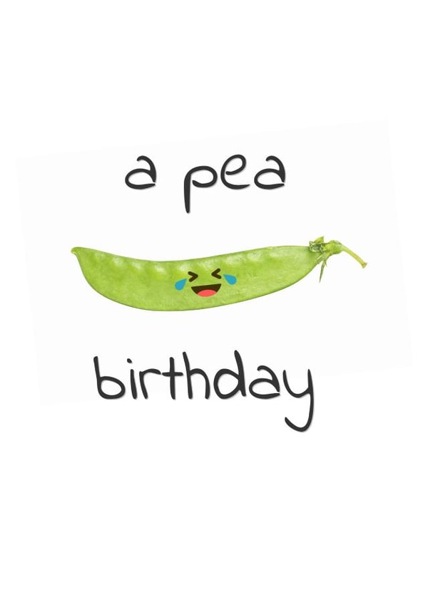 pea vegetable Birthday Card 29776 created by Sunnyside Design