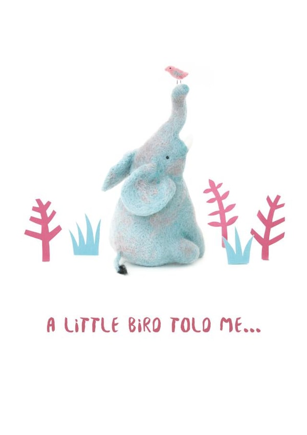 Elephant Congratulations Pregnancy Card 9631 created by Lindsey Thomas