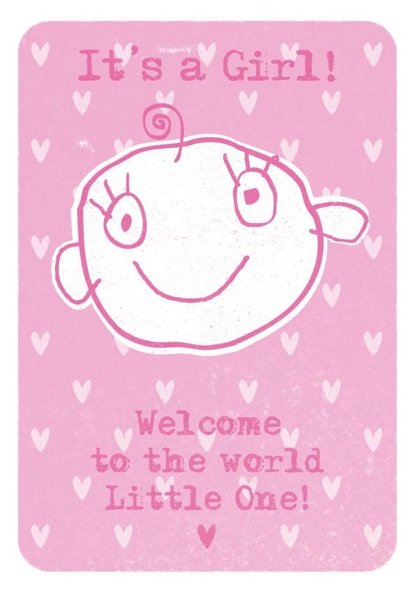 New Girl New Baby Card 6181 created by Bird Blue Creative