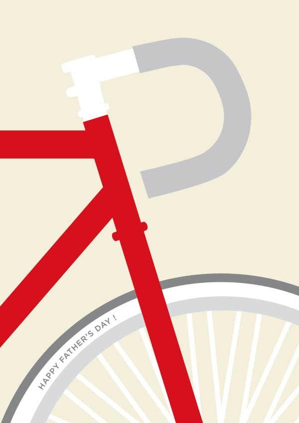 bike dad Father's Day Card 30846 created by Doodlelove