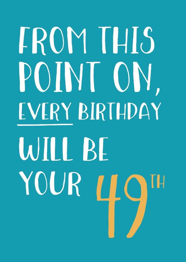 milestone fifty Birthday Card 3814 created by Wink Design - Michelle Roberts