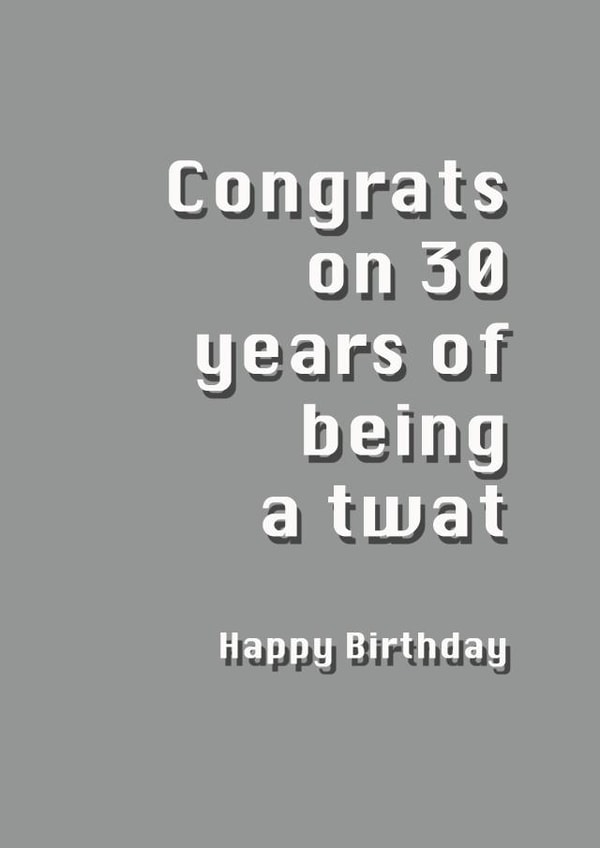 age humour Birthday Card 7437 created by Potty Mouth