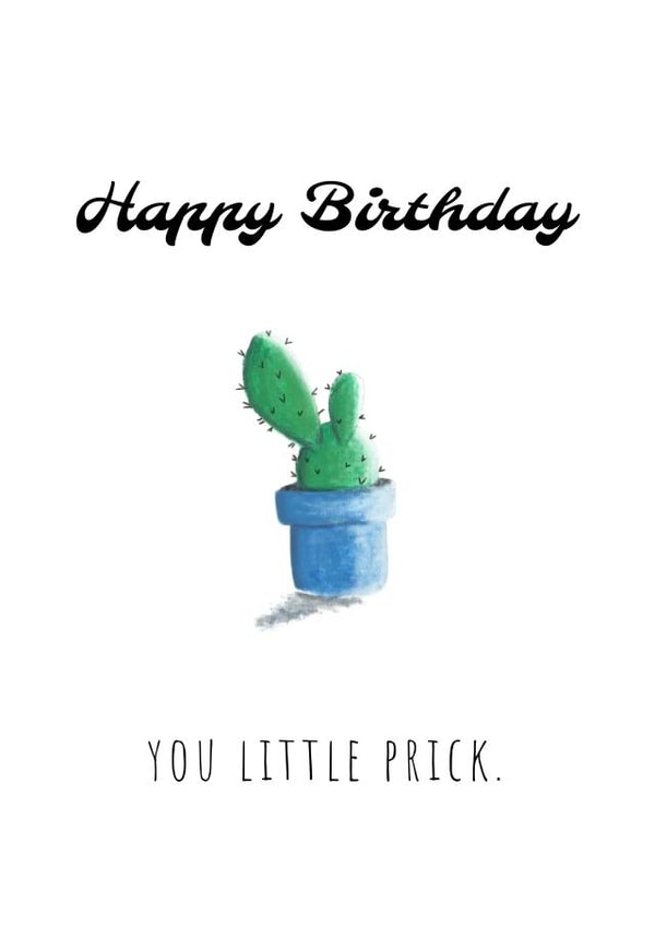 cactus prick Birthday Card 29918 created by Lou La La