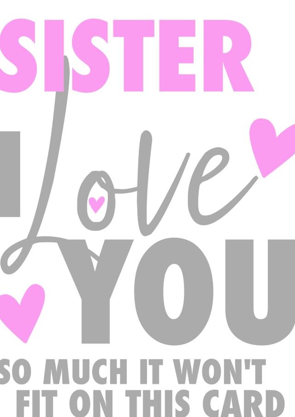 sister friend Birthday Card 31183 created by Silly Sentiments